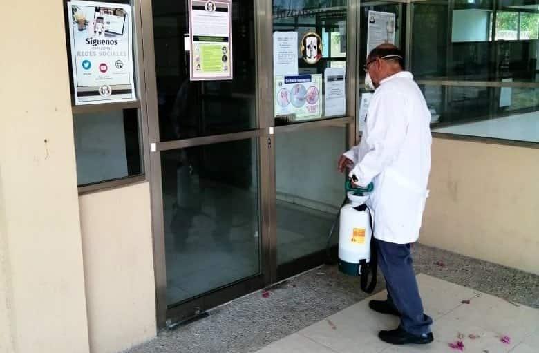 Sanitizan tribunales y juzgados de Tabasco ante Covid-19