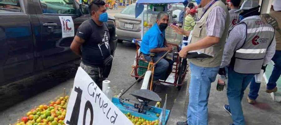 Prohíben en Cárdenas venta de alimentos en puestos ambulantes ante Fase 3 de Covid-19