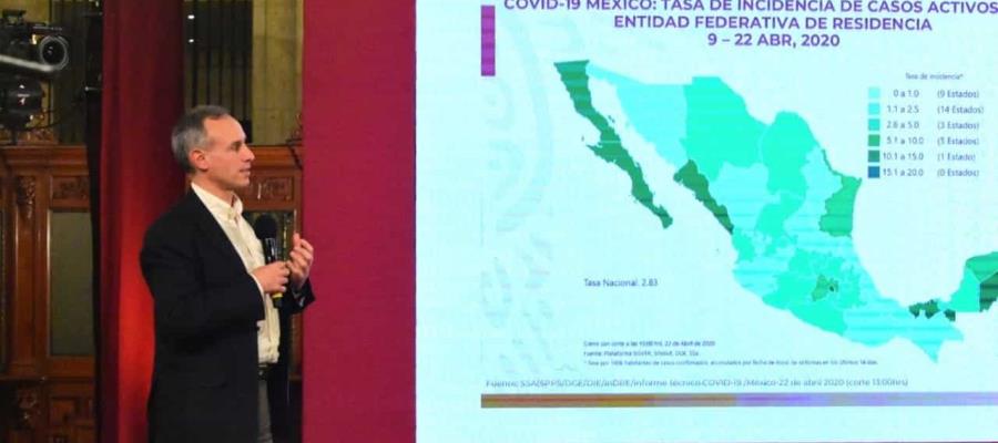 Supera México los 10 mil casos de Covid-19 Supera México los 10 mil casos de Covid-19