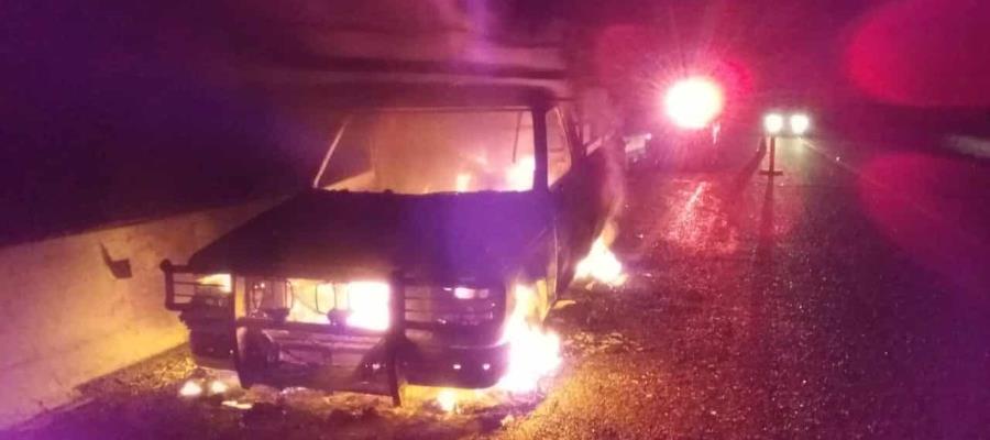 Se incendia camioneta en la Villahermosa-Frontera Se incendia camioneta en la Villahermosa-Frontera
