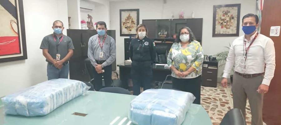 Dona OXXO 9 mil cubrebocas a la SSyPC