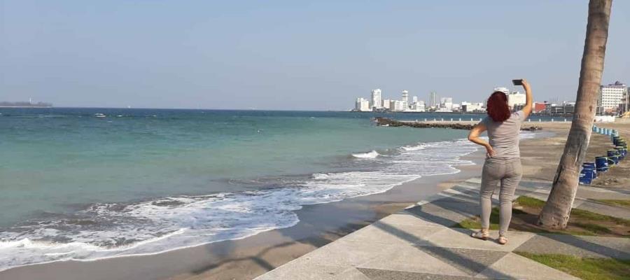Reportan playas limpias y tonalidad turquesa en Veracruz
