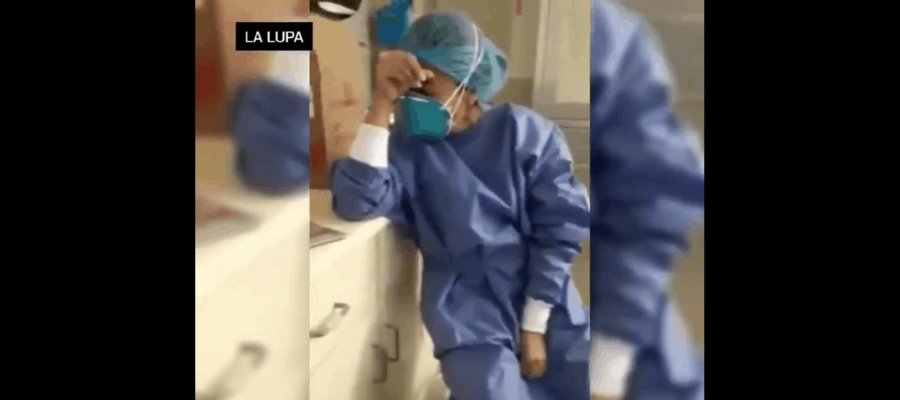 Enfermera rompe en llanto al enterarse que dio positivo a Covid-19... está embarazada