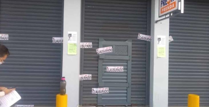 Clausuran en Tabasco tiendas Elektra y Banco Azteca… por incumplir decreto de cierre total de actividades