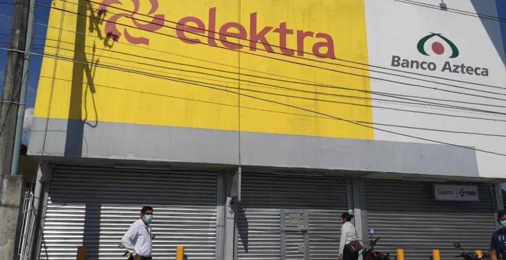 Clausuran en Tabasco tiendas Elektra y Banco Azteca… por incumplir decreto de cierre total de actividades