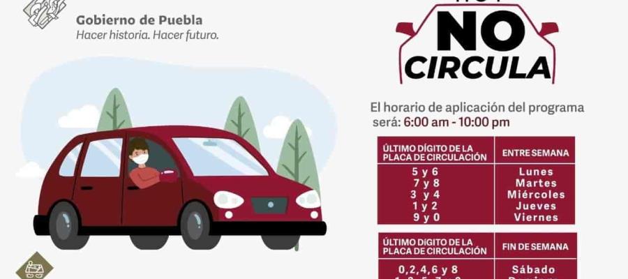Anuncian en Puebla el ‘hoy no circula’ hasta que termine contingencia Anuncian en Puebla el ‘hoy no circula’ hasta que termine contingencia