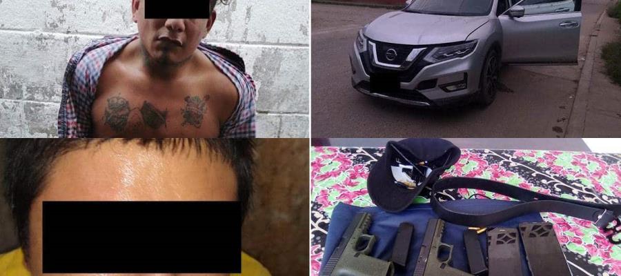 Detienen en Oaxaca a dos sujetos que presuntamente pertenecen al CJNG