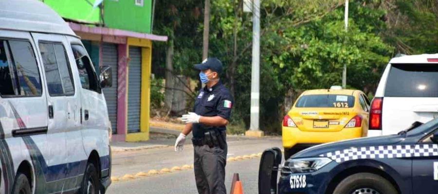 Continúan operativos en puntos de revisión y control para limitar movilidad en Tabasco: PEC