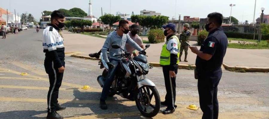 Intensifican filtros sanitarios para concienzar a los pobladores de Centla