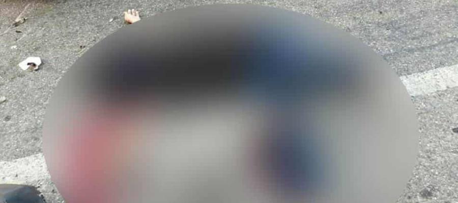 Atropellan y matan a una motociclista en la carretera Villahermosa-Nacajuca