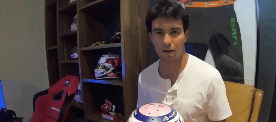 ‘Checo’ Pérez dona su casco para subasta benéfica