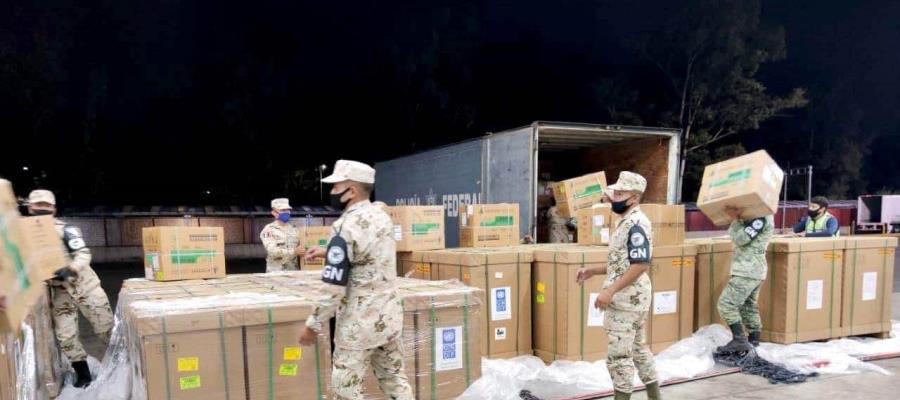 Reporta INSABI nuevo cargamento de más de un millón de cubrebocas y 50 ventiladores