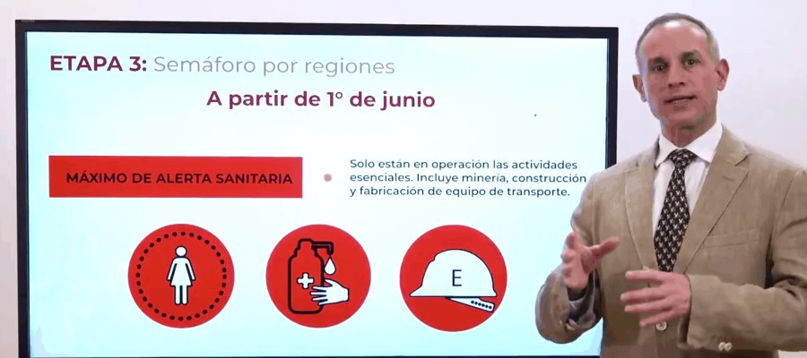 Recuerda López-Gatell que con semáforo en rojo no se puede regresar al espacio público