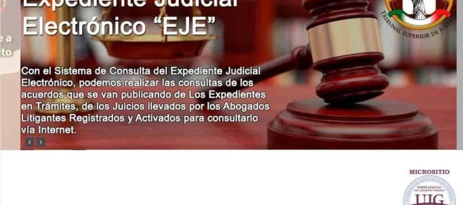 TSJ pone a disposición de abogados consulta de expedientes en línea