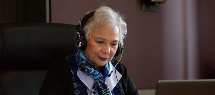 Dice Olga Sánchez que no usa cubrebocas porque está blindada con gotas de nano moléculas cítricas