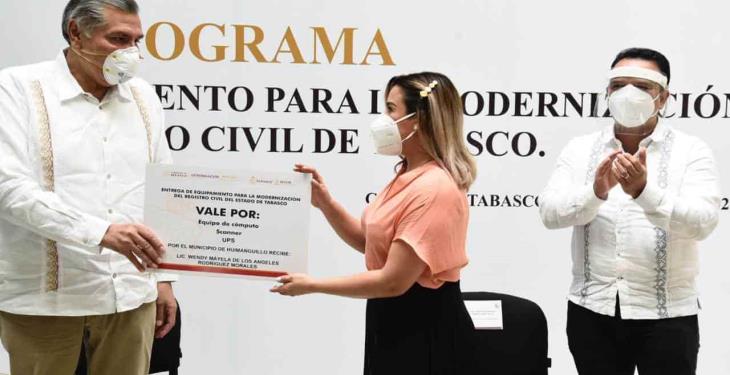 Inician en Tabasco “modernización” del Registro Civil