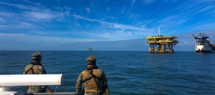 Refuerza Semar seguridad de la Sonda de Campeche para mitigar presencia de grupos criminales armados