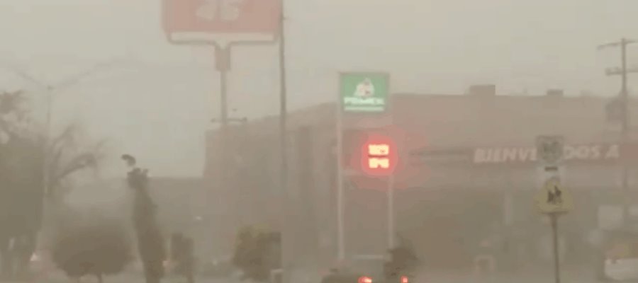 Sorprende tolvanera a habitantes de Coahuila y Durango; lo confunden con el polvo del Sahara Sorprende tolvanera a habitantes de Coahuila y Durango; lo confunden con el polvo del Sahara