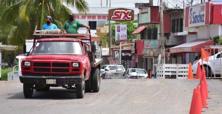 Filtros sanitarios de Villahermosa siguen instalados pero sin supervisar a vehículos.