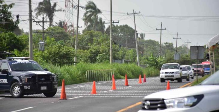 Filtros sanitarios de Villahermosa siguen instalados pero sin supervisar a vehículos.