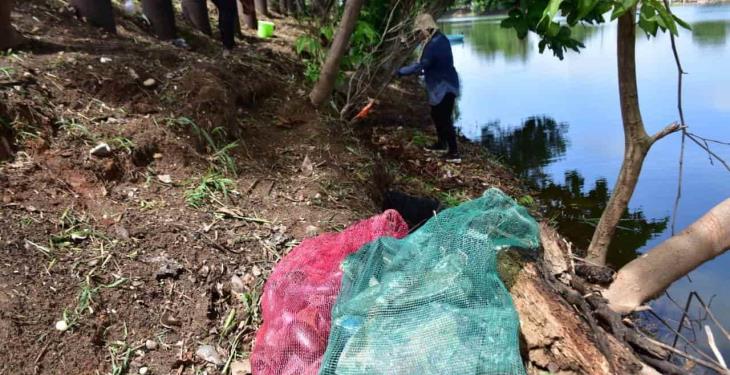Vecinos organizados emprenden el rescate y reactivación de la laguna La Majahua. Vecinos organizados emprenden el rescate y reactivación de la laguna La Majahua.