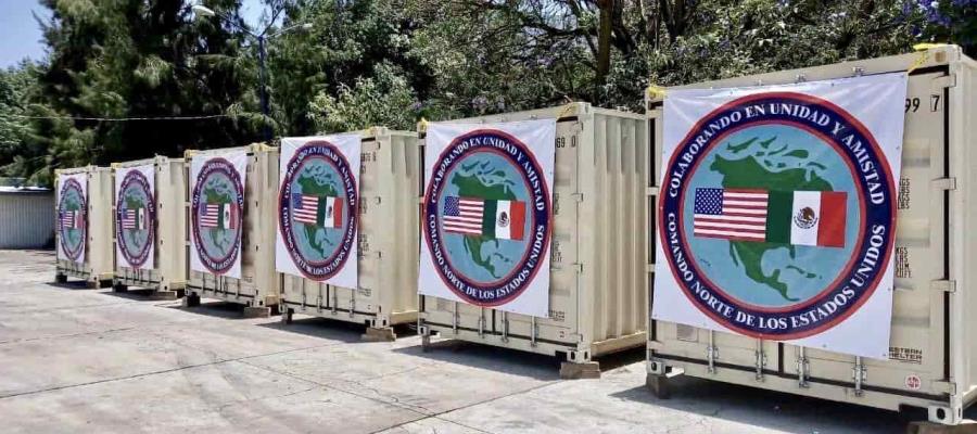 Dona EU hospital portátil a México para hacer frente a la pandemia