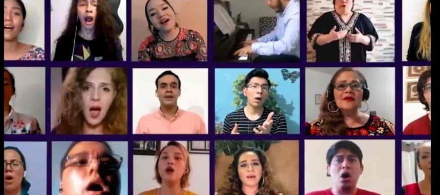 Realizan Coro Virtual “Cantando por Tabasco”