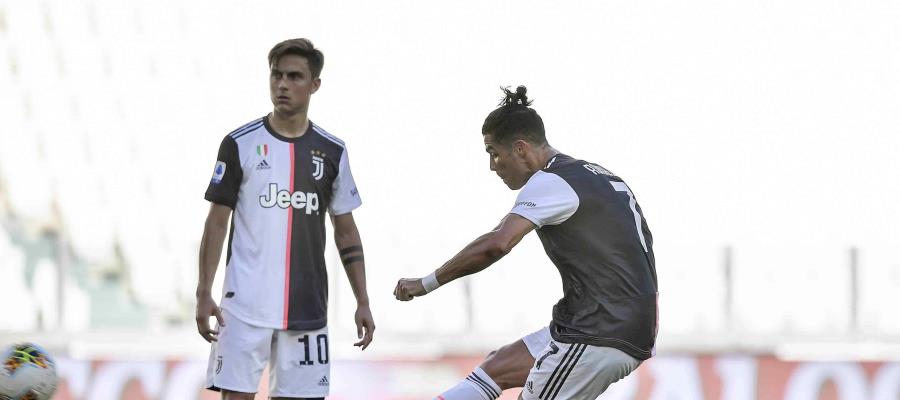 Cristiano Ronaldo marca golazo de tiro libre en victoria de la Juventus vs Torino