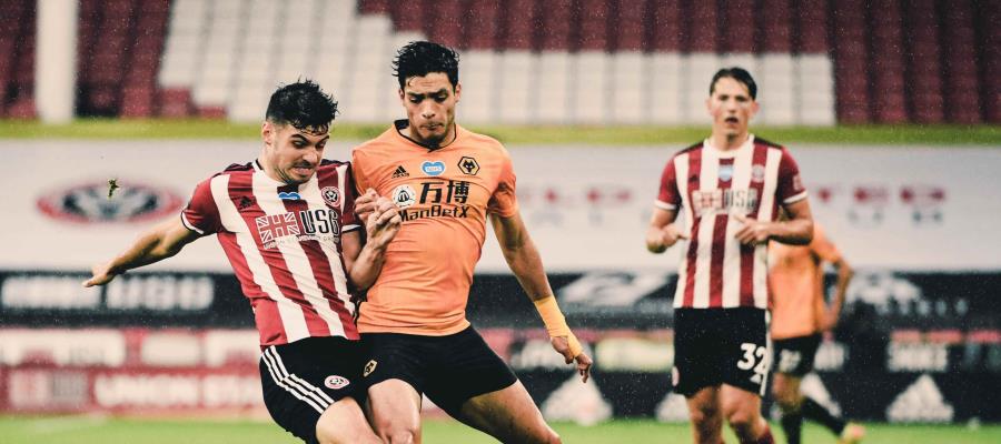Raúl Jiménez llega a 300 minutos sin marcar gol; Wolves cayeron ante el Sheffield United