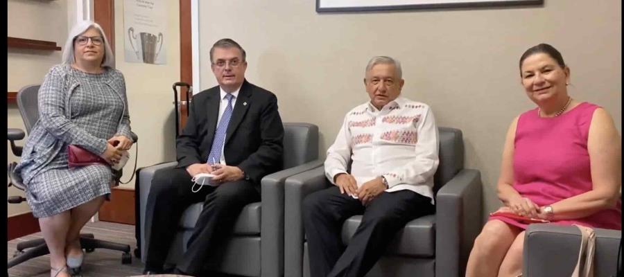 “Fue una visita con poco tiempo, pero muy intensa” dice López Obrador desde el aeropuerto de Washington “Fue una visita con poco tiempo, pero muy intensa” dice López Obrador desde el aeropuerto de Washington