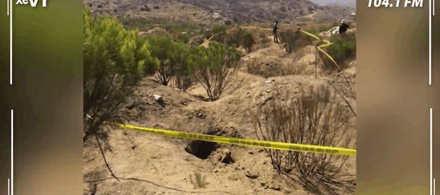 Hallan seis cuerpos enterrados y restos óseos en Baja California