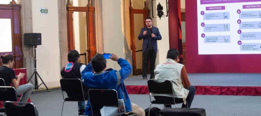 Anuncia SEDATU creación de 230 mil empleos directos tras mejoramiento urbanos en 68 municipios del país