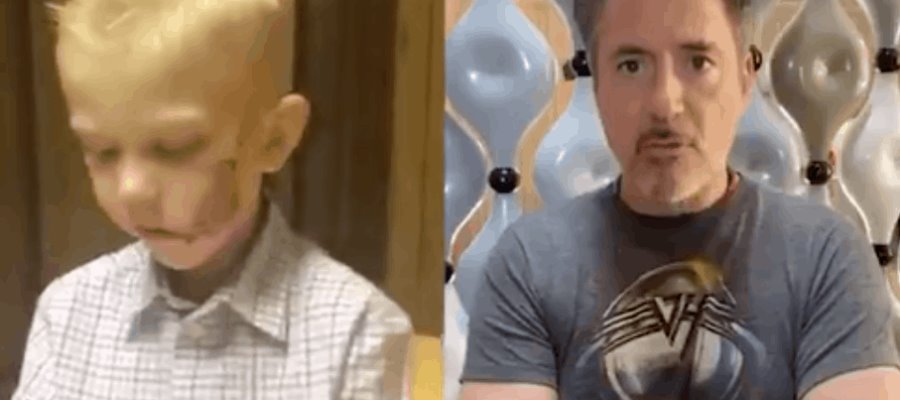 Felicita Iron Man a niño que salvó a su hermana del ataque de un perro Felicita Iron Man a niño que salvó a su hermana del ataque de un perro