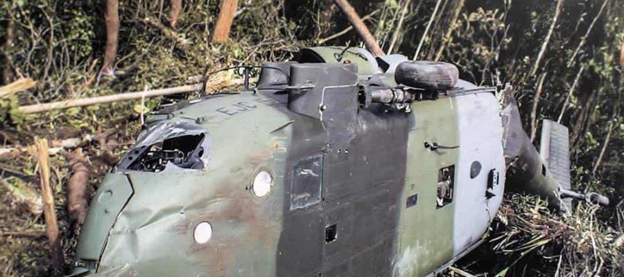 Cae helicóptero militar de Colombia durante enfrentamiento con grupo armado