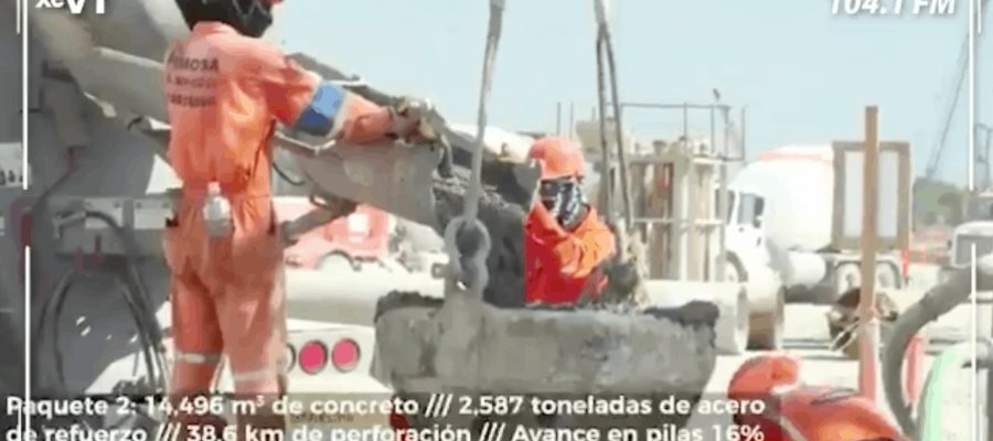 Concluye primera cimentación masiva de la refinería de Dos Bocas