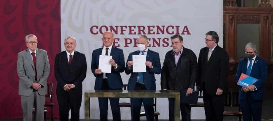 Firman gobierno federal y la ONU acuerdo para la compra consolidada de medicamentos, vacunas y equipo médico en el extranjero Firman gobierno federal y la ONU acuerdo para la compra consolidada de medicamentos, vacunas y equipo médico en el extranjero