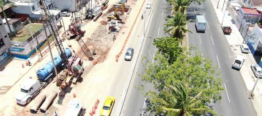 Cierran carril central de Ruiz Cortines tramo Paseo Tabasco-Universidad