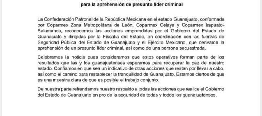 Celebran empresarios de Guanajuato detención de “El Marro”