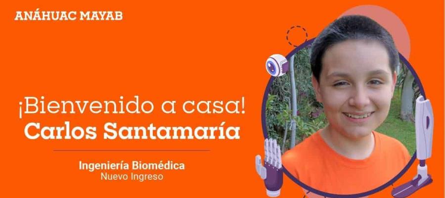 Carlos Santamaría, el niño genio mexicano de 14 años estudiará su segunda licenciatura
