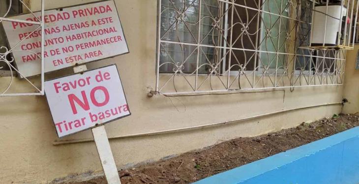 Instalan cámaras, lámparas y carteles para alejar a personas extrañas de Los Ríos