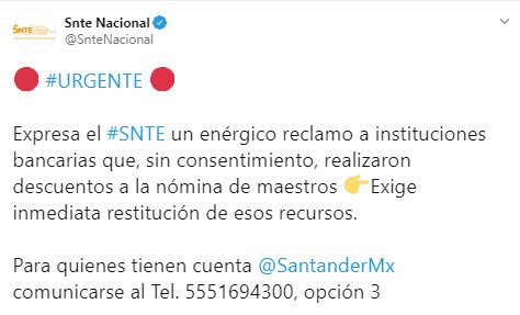 Denuncia SNTE descuento a maestros vía nómina y sin autorización, para apoyar a asociación filantrópica