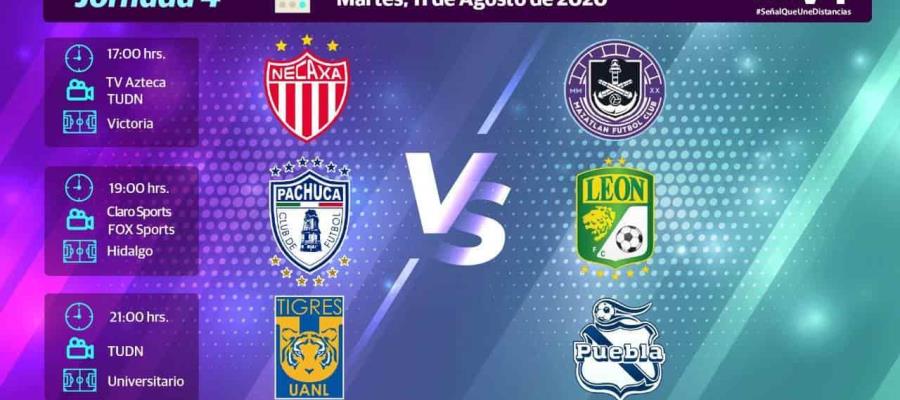 Arranca la Jornada 4; estos equipos se verán las caras hoy
