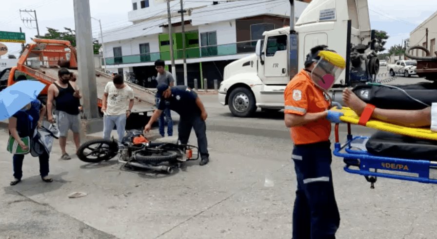 Atropellan a motociclista en el periférico a la altura de Tamulté