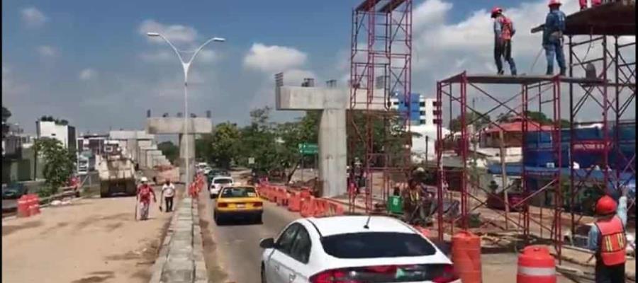 Abren un carril de alta en ambos sentidos de Ruiz Cortines sobre trabajos del distribuidor de Universidad