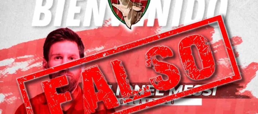 Tlaxcala FC niega intención de fichar a Lio Messi
