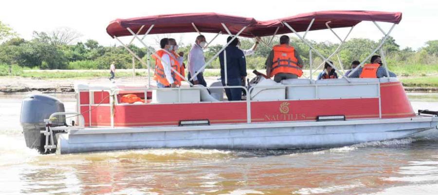 Supervisan trabajos de desazolve en la compuerta del Macayo; lo declaran “prácticamente” terminado