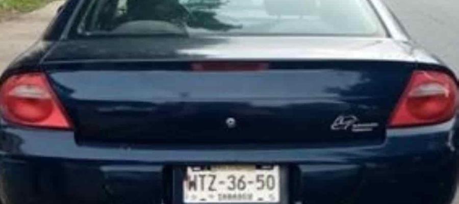 Recupera SSPC vehículo con reporte de robo en la colonia Tamulté