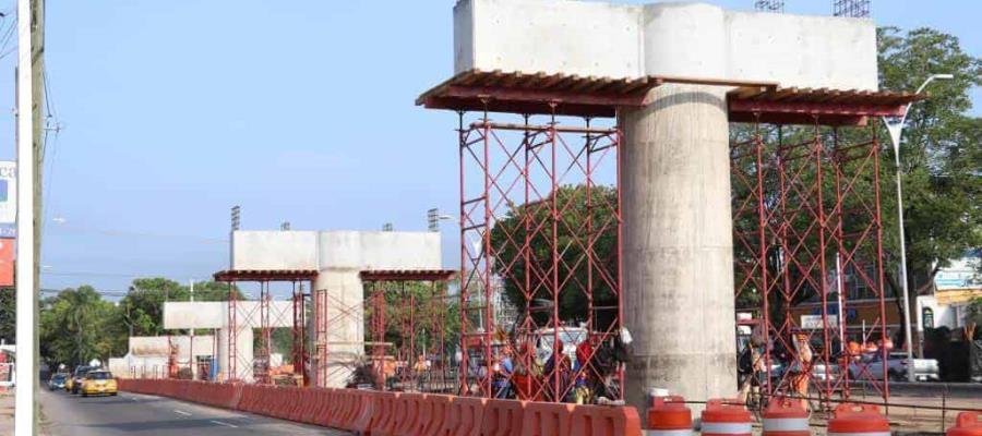 Concluyendo primera etapa del distribuidor Universidad, Ruiz Cortines será transitable, asegura SOTOP