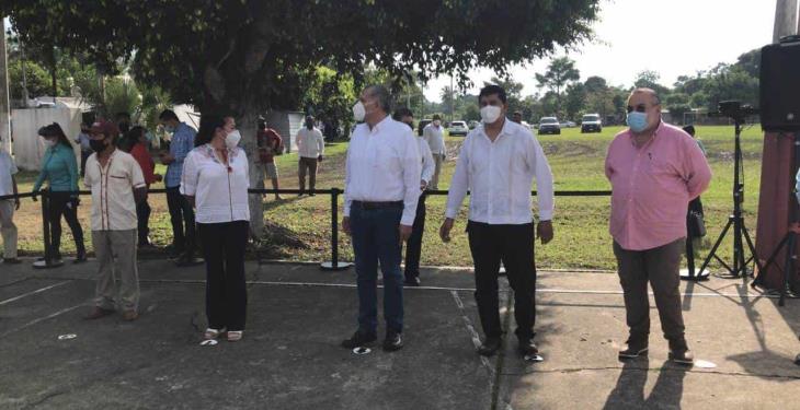 Anuncia gobernador construcción de tanque elevado en Pomoca; inaugura obras en Nacajuca por 30 mdp Anuncia gobernador construcción de tanque elevado en Pomoca; inaugura obras en Nacajuca por 30 mdp