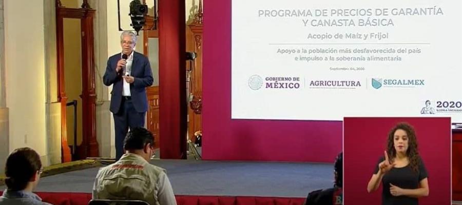 Estima gobierno federal adquirir 1 millón 900 mil toneladas de frijol y maíz a precio de garantía Estima gobierno federal adquirir 1 millón 900 mil toneladas de frijol y maíz a precio de garantía